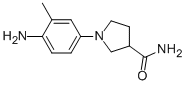 1-(4-AMINO-3-METHYLPHENYL)-3-PYRROLIDINECARBOXAMIDE 结构式