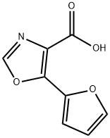 5-(2-呋喃基)-4-恶唑羧酸 结构式