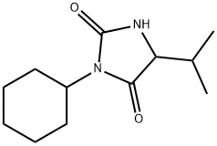 3-CYCLOHEXYL-5-ISOPROPYLIMIDAZOLIDINE-2,4-DIONE 结构式