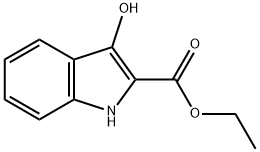 3-羟基吲哚-2-甲酸乙酯 结构式