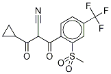3-环丙基-2-[2-(甲磺酰)-4-(三氟甲基)苯甲酰]-3-氧代丙腈溶液,100PPM 结构式