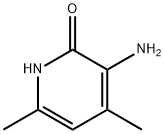 3-氨基-4,6-二甲基吡啶-2-醇 结构式