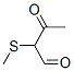 Butanal, 2-(methylthio)-3-oxo- (9CI) 结构式