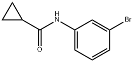 N-(3-溴苯基)环丙烷甲酰胺 结构式