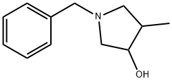 反式-1-苄基-4-甲基-3-羟基-吡咯烷 结构式