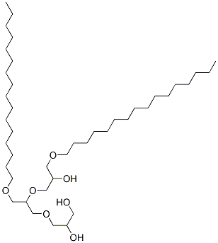 6,9-bis(hexadecyloxymethyl)-4,7-dioxanonane-1,2,9-triol 结构式