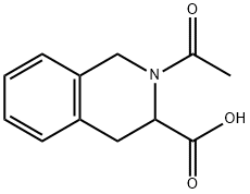 2-乙酰基-1,2,3,4-四氢异喹啉-3-甲酸 结构式