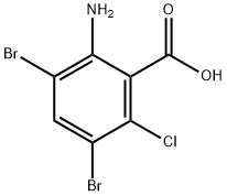 2-氨基-3,5-二溴-6-氯苯甲酸