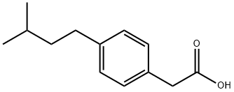 Benzeneacetic acid, 4-(3-methylbutyl)- (9CI) 结构式