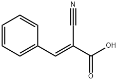 (E)-2-氰基-3-苯基丙烯酸 结构式