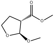 3-Furancarboxylicacid,tetrahydro-2-methoxy-,methylester,(2S-trans)-(9CI) 结构式