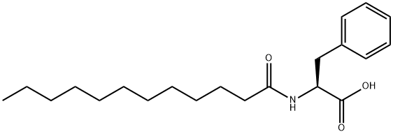 N-十二碳酰基-L-苯丙氨酸 结构式