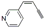 Pyridine, 3-(1-buten-3-ynyl)-, (Z)- (9CI) 结构式