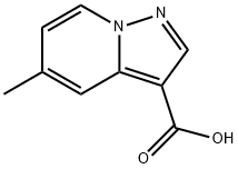 5-甲基吡唑并[1,5-A]吡啶-3-羧酸 结构式