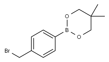 3-溴甲基苯基硼酸, 新戊二醇酯 结构式