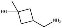 3-Hydroxy-3-methylcyclobutane-1-methamine 结构式