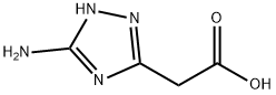 (5-氨基-1H-1,2,4-三唑-3-基)乙酸 结构式