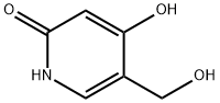 2,4-二羟基-5-羟甲基吡啶 结构式
