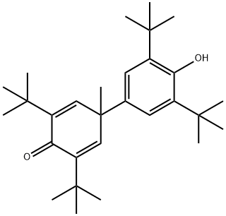 2,6-Di-tert-butyl-4-(3,5-di-tert-butyl-4-hydroxyphenyl)-4-methyl-2,5-cyclohexadien-1-one 结构式