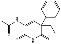 N-(1,2,5,6-Tetrahydro-2,6-dioxo-5-ethyl-5-phenylpyridin-3-yl)acetamide 结构式