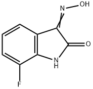 7-氟-3-(肟基)吲哚啉-2-酮 结构式