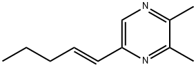 Pyrazine, 2,3-dimethyl-5-(1-pentenyl)-, (E)- (9CI) 结构式