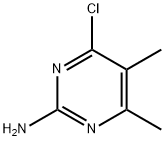 2-氨基-4-氯-5,6-二甲基嘧啶 结构式