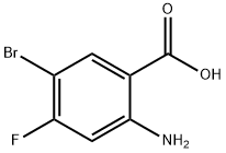 2-氨基-5-溴-4-氟苯甲酸 结构式