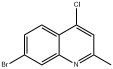 7-BROMO-4-CHLORO-2-METHYLQUINOLINE 结构式