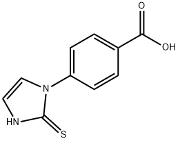 4-[(2,3-Dihydro-2-thioxo-1H-imidazol)-1-yl]benzoic acid 结构式