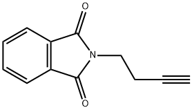 N-(3-丁炔)邻苯二甲酰亚胺 结构式
