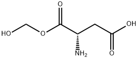 L-Aspartic acid, 1-(hydroxymethyl) ester (9CI) 结构式