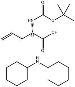 Boc-L-烯丙基甘氨酸二环己胺盐 结构式