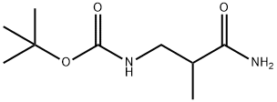 Carbamic acid, (3-amino-2-methyl-3-oxopropyl)-, 1,1-dimethylethyl ester (9CI) 结构式