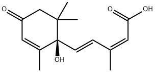 (-)-CIS, TRANS-ABSCISIC ACID 结构式