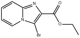 3-溴咪唑并[1,2-a]吡啶-2-甲酸乙酯 结构式