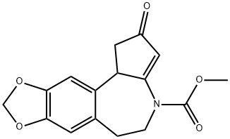 methyl 1,2,4,5,6,10b-hexahydro-8,9-methylenedioxy-2-oxobenzo(d)cyclopenta(b)azepine-4-carboxylate 结构式