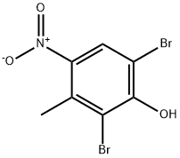 2,6-二溴-3-甲基-4-硝基苯酚 结构式