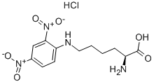 NΕ-(2,4-二硝基苯基)-L-赖氨酸盐酸盐 结构式