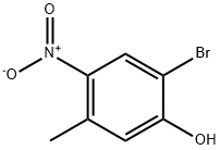 2-溴-5-甲基-4-硝基苯酚 结构式