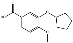 3-环戊氧基-4-甲氧基苯甲酸 结构式