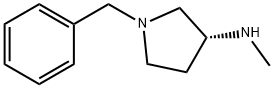 (3R)-(-)-1-苄基-3-(甲氨基)吡咯烷 结构式