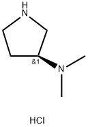 (S)-(-)-3-二甲基氨基吡咯烷二盐酸盐 结构式