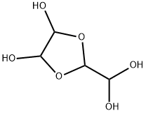 1,3-Dioxolane-4,5-diol,  2-(dihydroxymethyl)- 结构式