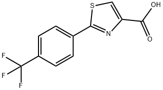 2-[4-(三氟甲基)苯基]-1,3-噻唑-4-羧酸 结构式