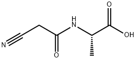 L-Alanine, N-(cyanoacetyl)- (9CI) 结构式