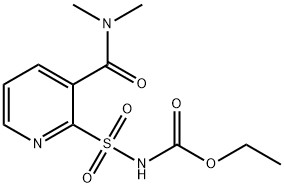 [[3-[(二甲基氨基)甲酰]-2-吡啶]磺酰]氨基甲酸乙酯 结构式