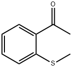 2'-(甲硫基)苯乙酮 结构式