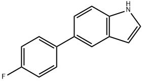 5-(4-FLUORO-PHENYL)-1H-INDOLE 结构式