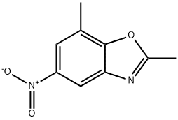 2,7-二甲基-5-硝基-1,3-苯并噁唑 结构式